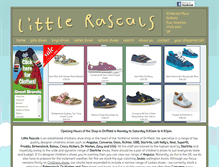 Tablet Screenshot of littlerascalsshoes.com